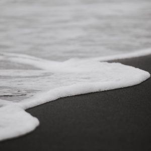 Превью обои пляж, песок, море, волны, вода, пена