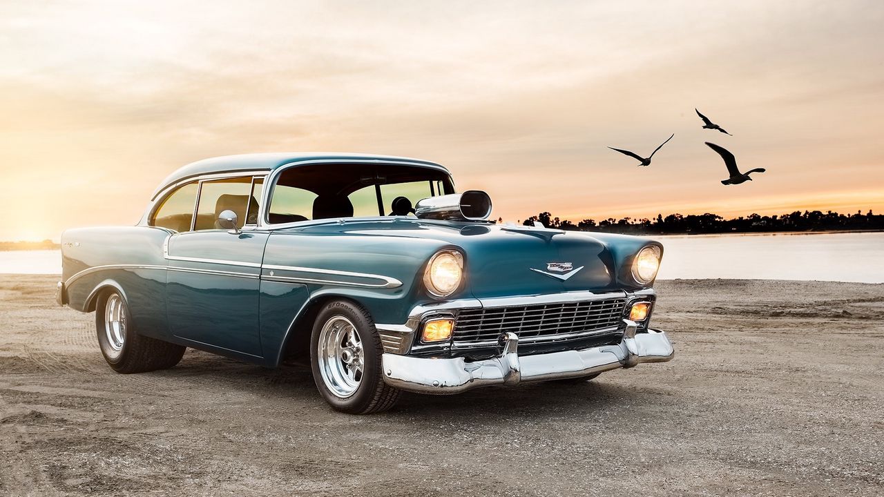 Обои 1956, chevrolet, bel, air, sport, coupe