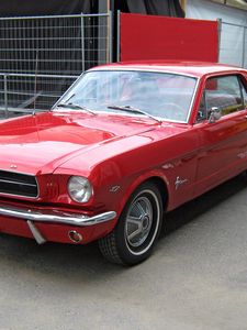 Превью обои 1965, ford, mustang, жесткая крыша, вид спереди