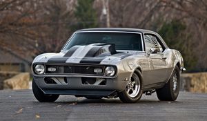 Превью обои 1968, chevy, camaro, авто, вид спереди