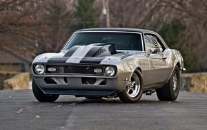 Превью обои 1968, chevy, camaro, авто, вид спереди