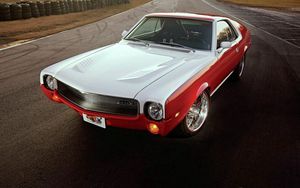 Превью обои 1969 amc amx, американский мускул кар, стиль, ретро