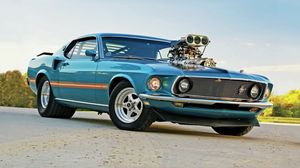 Превью обои 1969, ford, pro street, mustang