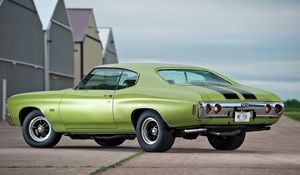 Превью обои 1972, chevrolet, chevelle, зеленый, авто