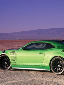 Превью обои 2010, chevrolet camaro, rs, irvine pony slayer, synergy-green