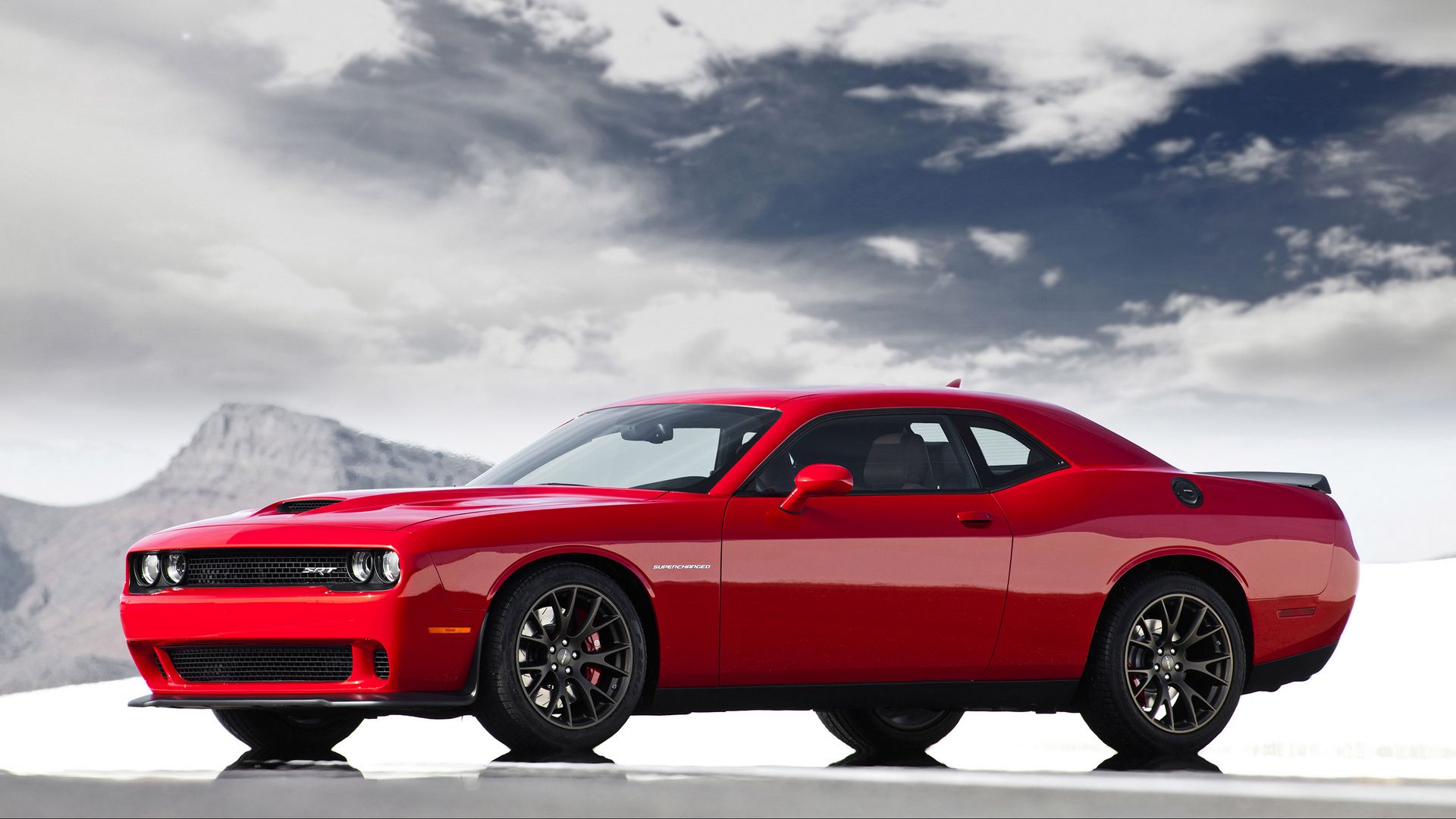 Скачать 1920x1080 2015, dodge, challenger, srt, hellcat, додж, авто обои,  картинки full hd, hdtv, fhd, 1080p