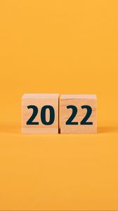 Превью обои 2022, новый год, число, цифры, кубики