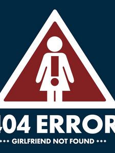 Превью обои 404 error, ошибка, знак, предупреждение