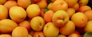 Превью обои абрикосы, фрукты, свежий, желтый