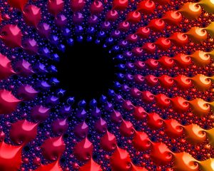 Превью обои абстракция, фрактал, погружение, формы