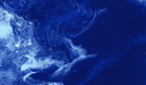 Превью обои абстракция, лед, океан, волны, вид сверху
