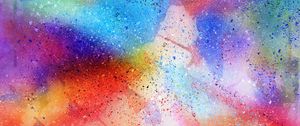 Превью обои абстракция, пятна, акварель, разноцветный, точки