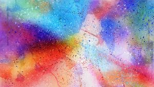 Превью обои абстракция, пятна, акварель, разноцветный, точки