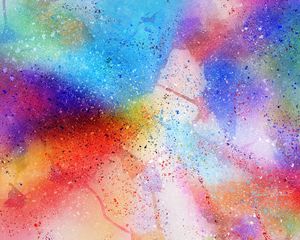 Превью обои абстракция, пятна, акварель, разноцветный, точки