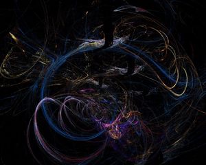 Превью обои абстракция, темный, линии, пятна