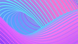Превью обои абстракция, точки, линии, извилистый, градиент, яркий, насыщенный