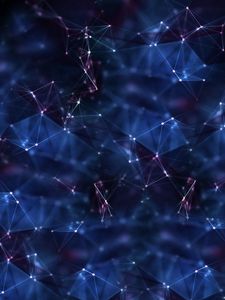 Превью обои абстракция, точки, плетение, темный, блеск