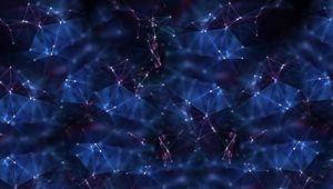 Превью обои абстракция, точки, плетение, темный, блеск