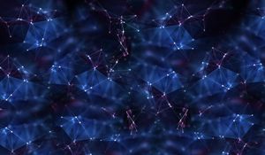 Превью обои абстракция, точки, плетение, темный, блеск
