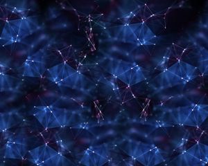 Превью обои абстракция, точки, плетение, темный, блеск