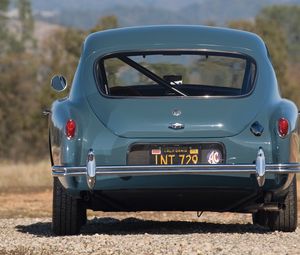 Превью обои ac, aceca, 1954, голубой, ретро, вид сзади, природа, автомобиль