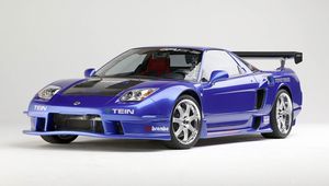 Превью обои acura, nsx, 2003, синий, вид спереди, акура, нсх, спорт, стиль, авто