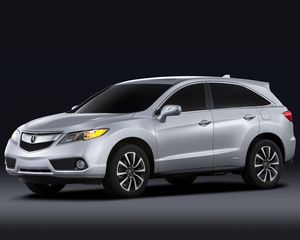 Превью обои acura, rdx, prototype, 2012, серый металлик, вид сбоку, акура, стиль, авто