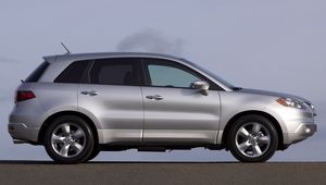 Превью обои acura, rdx, серебряный металлик, акура, вид сбоку, стиль, авто, небо, асфальт