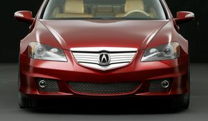 Превью обои acura, rl, concept, красный, вид спереди, стиль, акура, концепт кар, авто