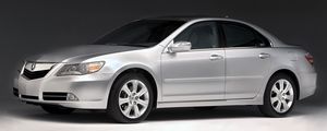 Превью обои acura, rl, серебряный металлик, вид сбоку, стиль, акура, седан, авто