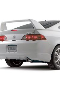 Превью обои acura, rsx, 2004, белый, вид сзади, стиль, авто, акура