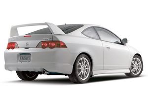 Превью обои acura, rsx, 2004, белый, вид сзади, стиль, авто, акура