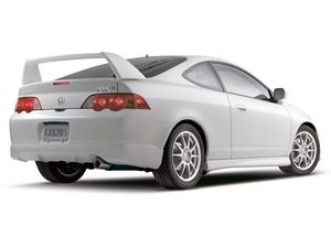 Превью обои acura, rsx, 2004, белый, вид сзади, стиль, авто, акура