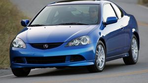 Превью обои acura, rsx, 2005, синий, вид спереди, стиль, акура, авто, дорога