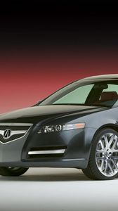 Превью обои acura, tl, 2003, синий, вид сбоку, стиль, концепт кар, авто