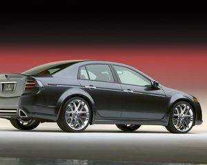 Превью обои acura, tl, 2003, синий, вид сбоку, стиль, концепт кар, авто, акура