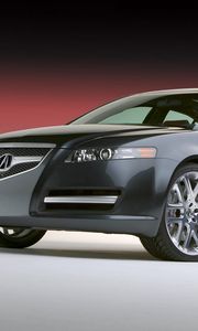 Превью обои acura, tl, 2003, черный, вид спереди, концепт кар, стиль, авто, акура