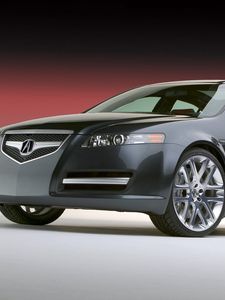 Превью обои acura, tl, 2003, черный, вид спереди, концепт кар, стиль, авто, акура