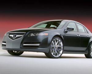 Превью обои acura, tl, 2003, черный, вид спереди, концепт кар, стиль, авто, акура