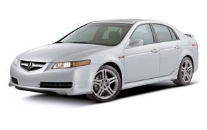 Превью обои acura, tl, 2004, белый, вид сбоку, стиль, акура, авто