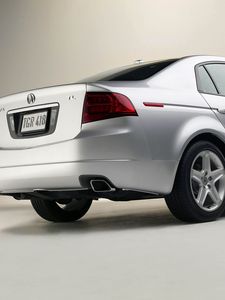 Превью обои acura, tl, 2004, белый металлик, вид сбоку, стиль, авто, акура