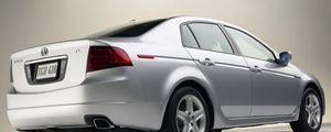 Превью обои acura, tl, 2004, белый металлик, вид сбоку, стиль, авто, акура