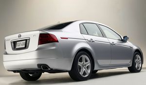 Превью обои acura, tl, 2004, белый металлик, вид сбоку, стиль, авто, акура