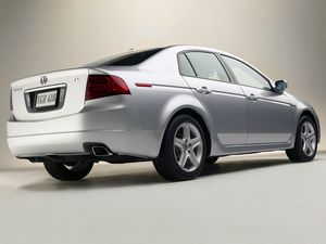 Превью обои acura, tl, 2004, белый металлик, вид сбоку, стиль, авто, акура