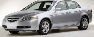 Превью обои acura, tl, 2004, серебряный металлик, вид сбоку, стиль, акура, авто