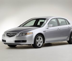 Превью обои acura, tl, 2004, серебряный металлик, вид сбоку, стиль, акура, авто