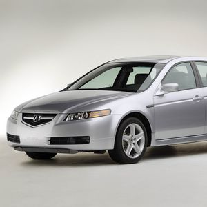 Превью обои acura, tl, 2004, серебряный металлик, вид сбоку, стиль, акура, авто