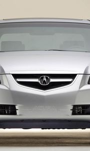 Превью обои acura, tl, 2004, белый металлик, вид спереди, стиль, авто