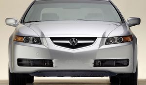 Превью обои acura, tl, 2004, белый металлик, вид спереди, стиль, авто