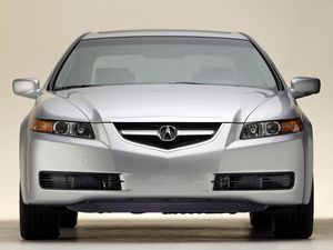 Превью обои acura, tl, 2004, белый металлик, вид спереди, стиль, авто